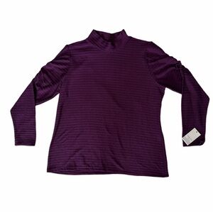 Ophelia Roe Textured Mock Neck Top - NWT